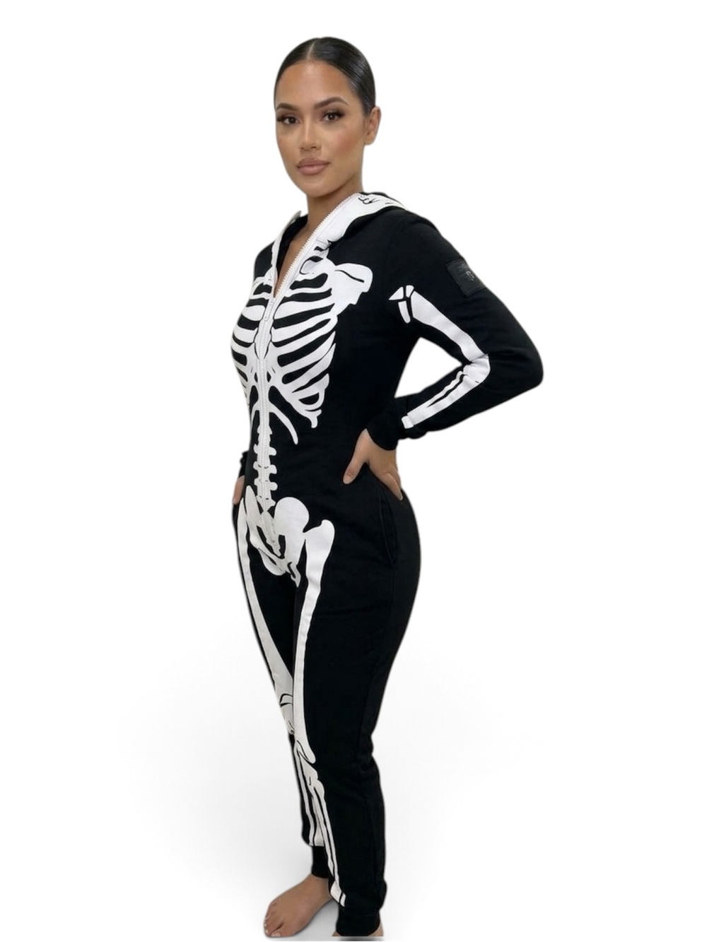 NWT Tipsy Elves Skeleton Jumpsuit Costume Unisex Onesie XS